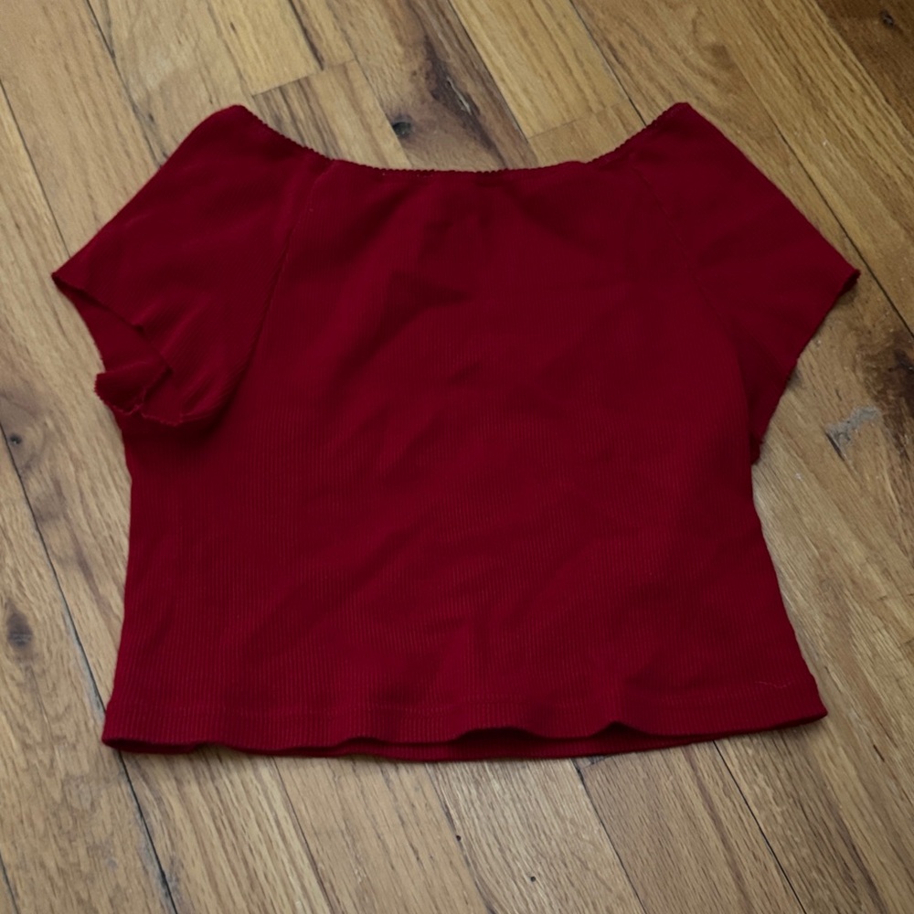 Brandy Melville red crop top